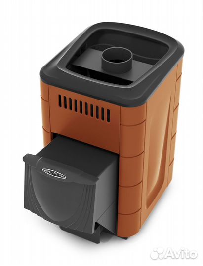 Печь для бани Компакт 2017 Inox да терракота