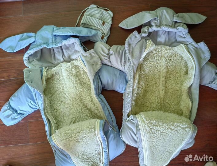 Комбинезоны-трансформеры для двойни 62-74