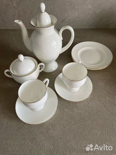 Кофейный сервиз из костяного фарфора