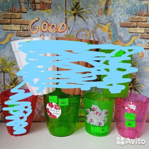 Горшки для цветов,новые