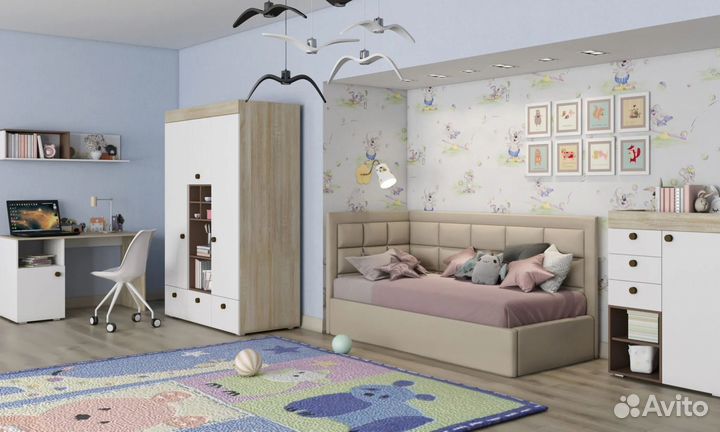 Стол письменный с тумбой