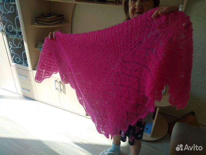 Шаль из королевского мохера