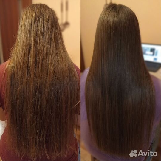 Кератиновое выпрямление волос, биксипластия