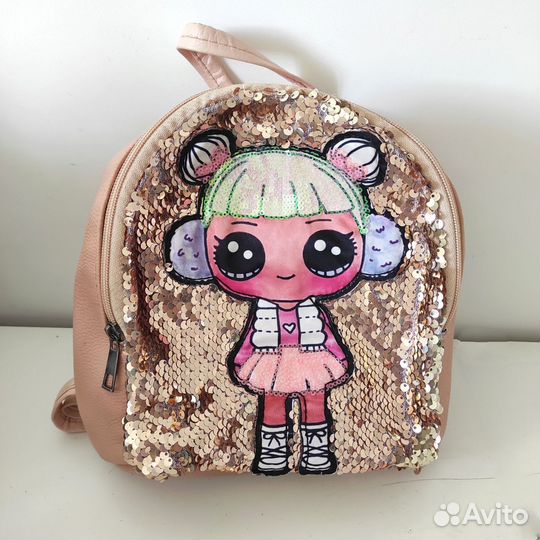 Рюкзак LOL с пайетками, б/у