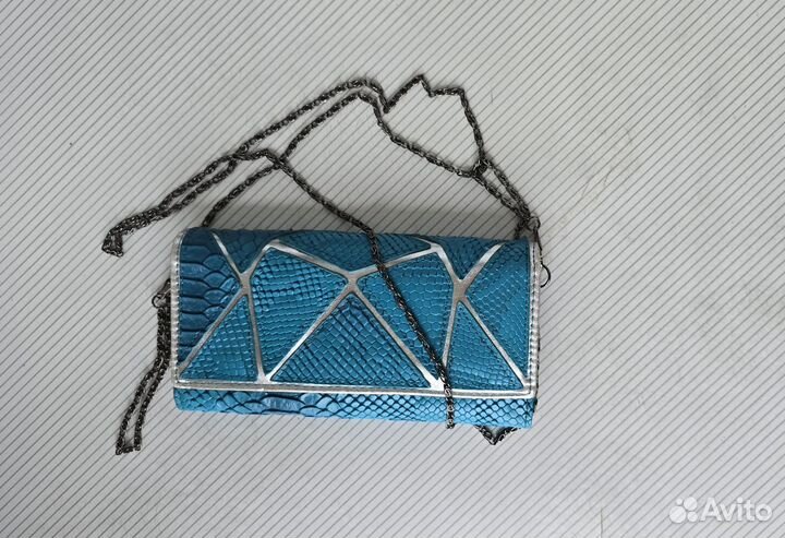 Клатч-кошелек голубой