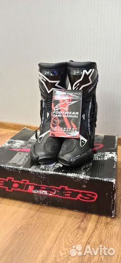 Мотоботы alpinestars smx plus black размер 44