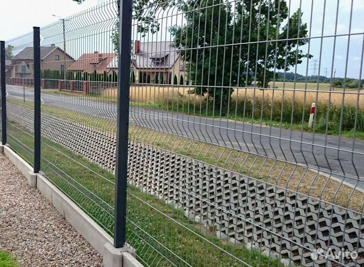 Сетка для забора сетка гиттер 3D