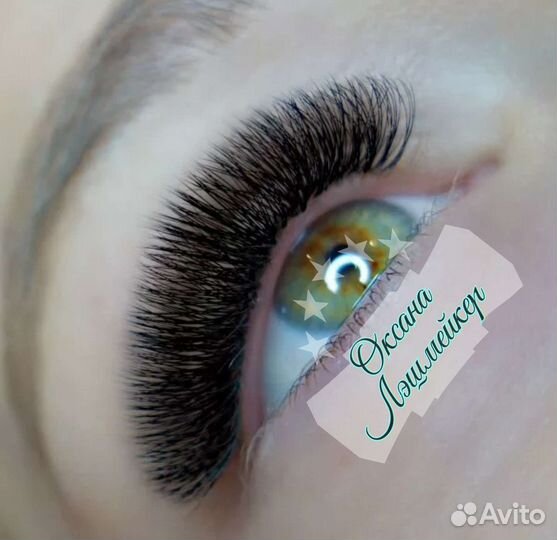 Наращивание ресниц + нижние, в кресле-облаке.Брови