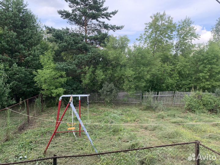 Покос травы мульчирование