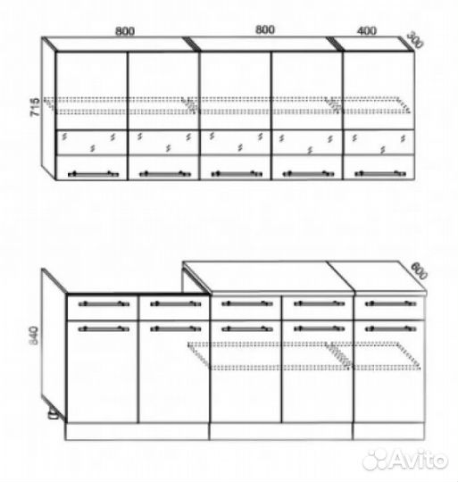 Кухня Олеся новая готовое решение