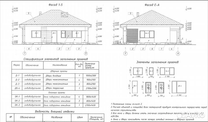 Проект дома со сметой 100 м2