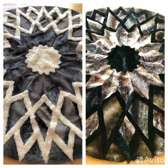 Ковры, пледы из овчины (мутон) шкуры