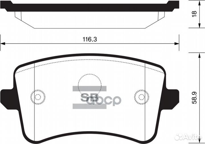Колодки торм.дисковые Hi-Q audi A4 (8K2 B8) 07