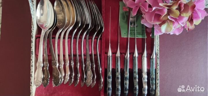 Столовый набор мельхиор