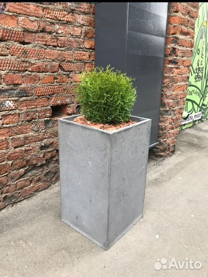 Кашпо из бетона для цветов с гарантией