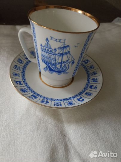 Графин и чашки СССР