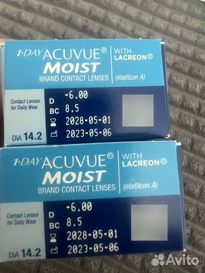 Контактные линзы Acuvue 1 Day Moist (90)