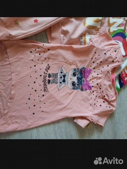 Вещи пакетом на девочку 134 140