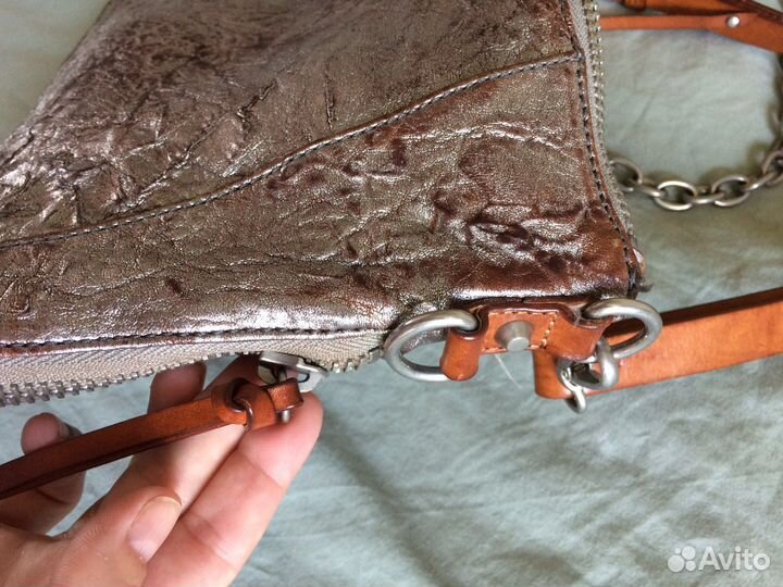 Сумка-клач серебро