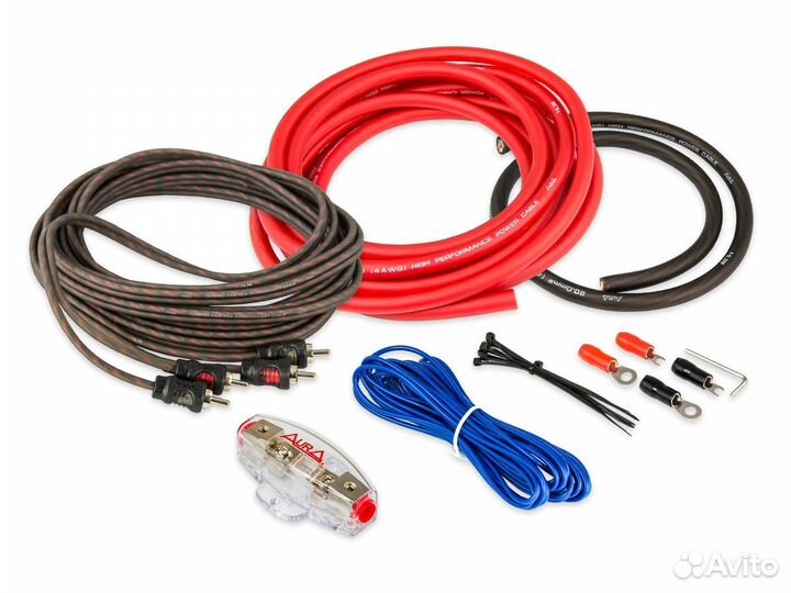 Комплект проводов 2-кан.усилителя Aura AMP 1210-04