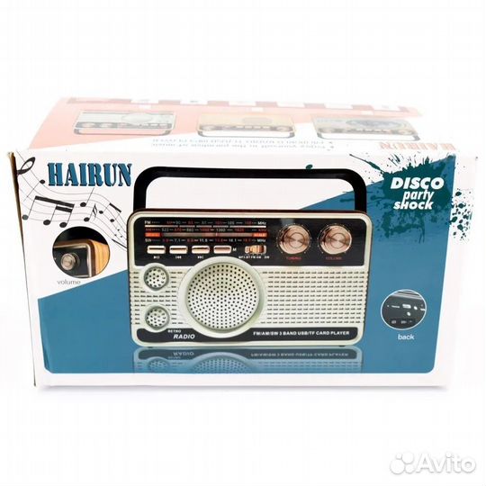 Радиоприемник Hairun HR-506BT с Bluetooth, USB, SD