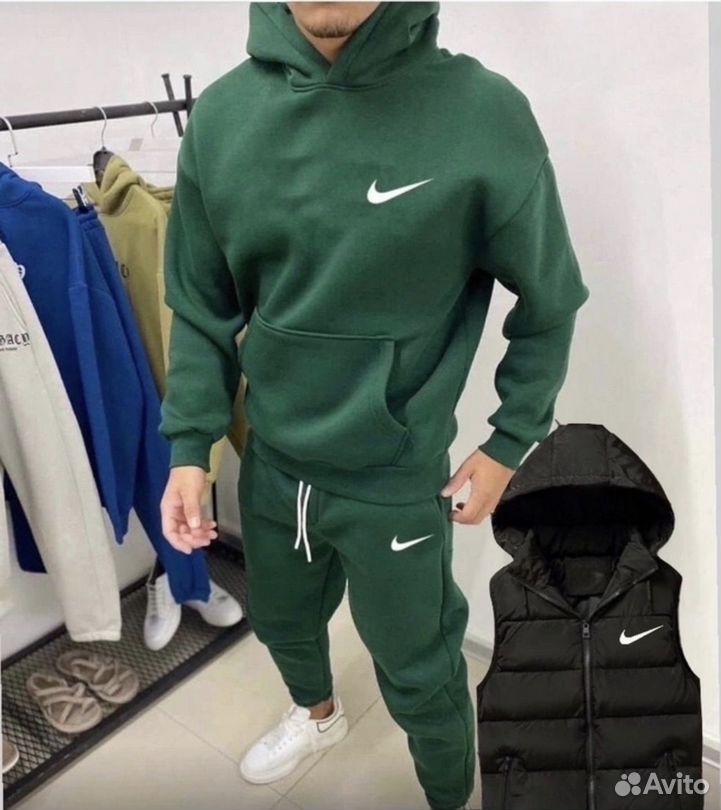 Dark green deals nike sweatsuit