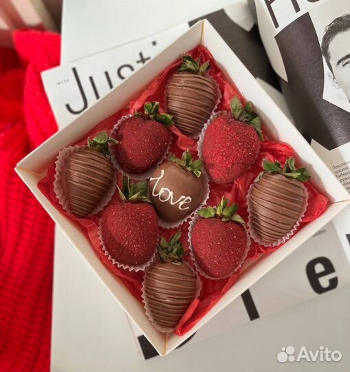 Клубника в шоколаде Callebaut на 14 февраля