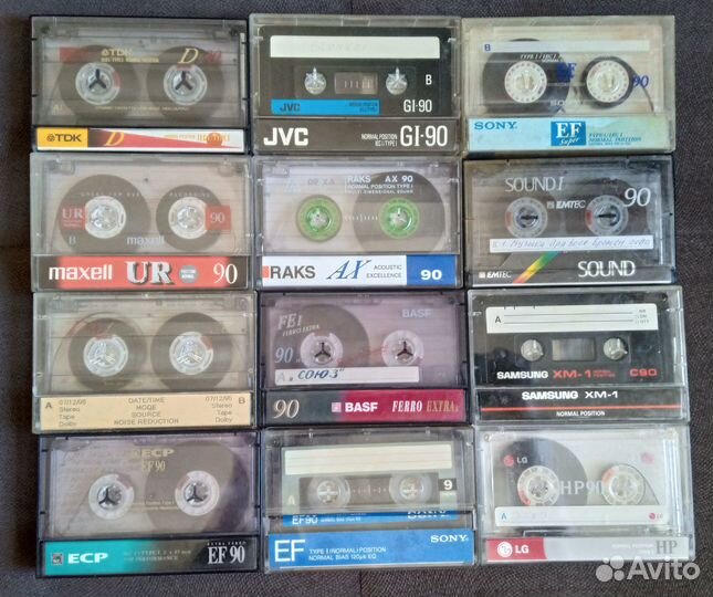 Аудиокассеты 12 шт. б/у