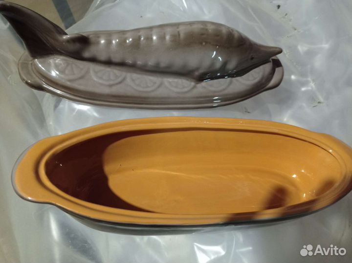 Форма для запекания Осетр керамическая