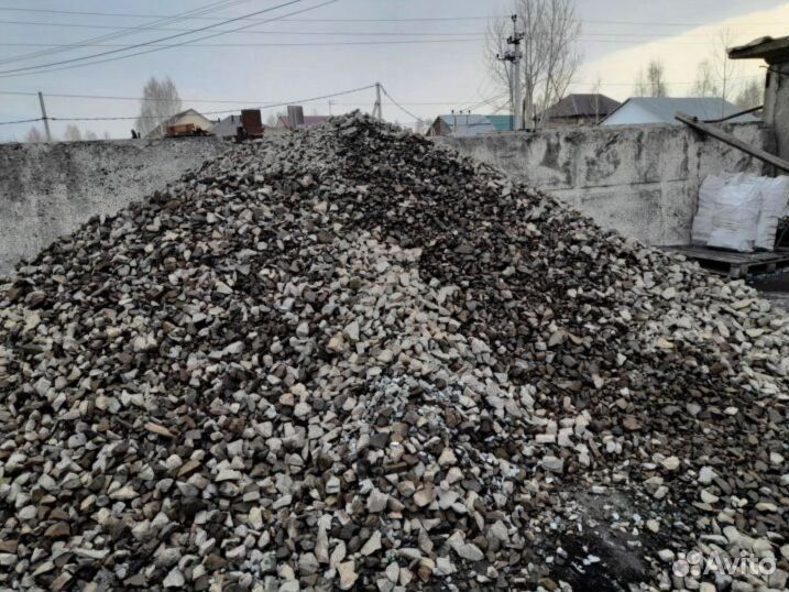 Щебень вторичный любых фракций