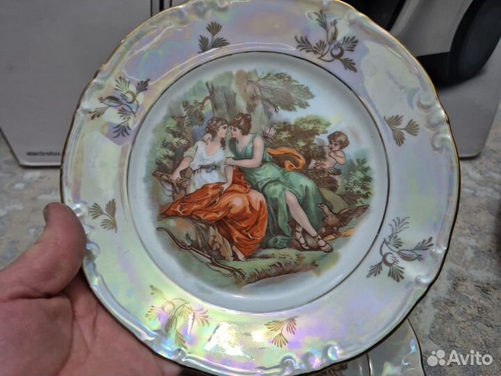 Блюдо овальное большое, круглое