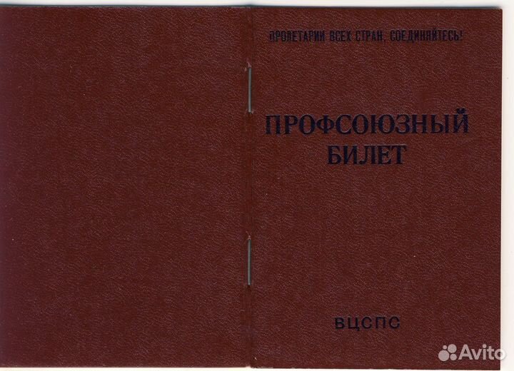 Профсоюзный билет