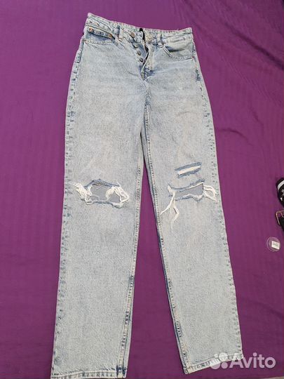 Джинсы zara прямые