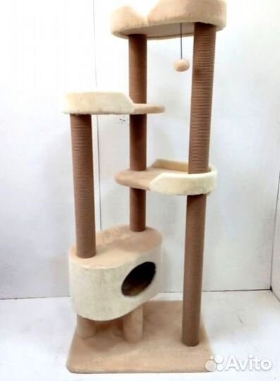 Крутой многоуровневый комплекс с лежанками и домиком (Арт-105) c специальной гарантией