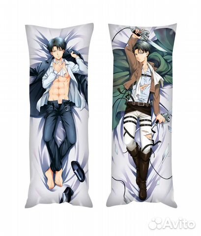 Новая подушка Атака титанов Леви Аккерман 150Х50