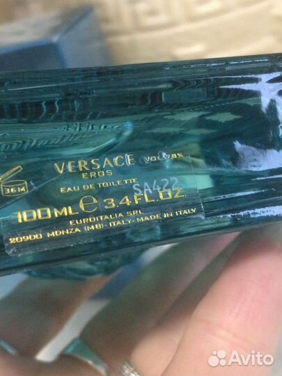 Versace eros 100 ml мужской парфюм