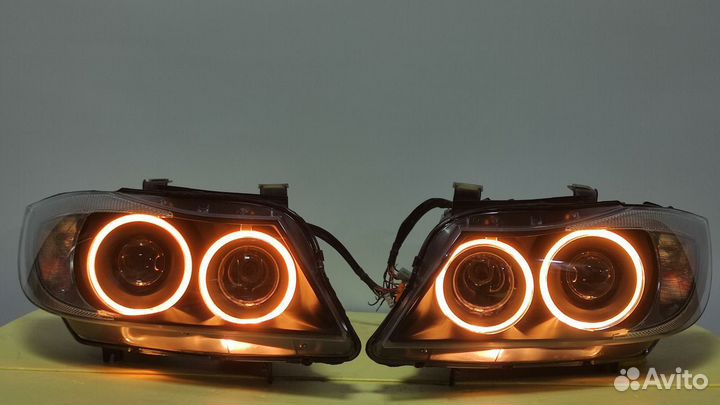 Фары BMW 3 E90 E91 Bi xenon Black (левый руль)