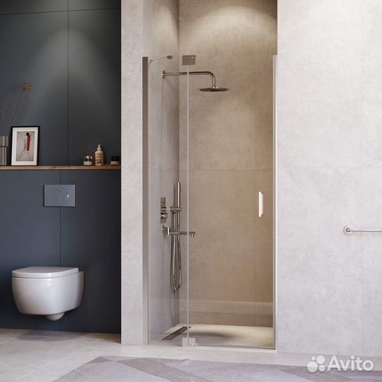 Дверь душевая прозрачная 1400мм хром RGW HO-014