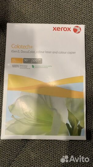 Фото Бумага xerox colotech+
