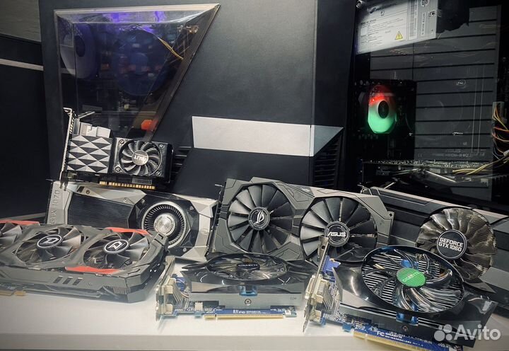 Видеокарты gtx, rx, tx