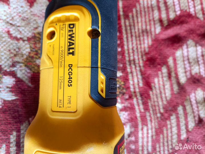 Аккумуляторная болгарка деволт