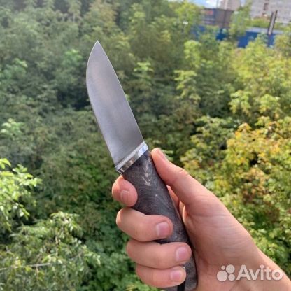 Нож складной, якутский, охотничий, финка