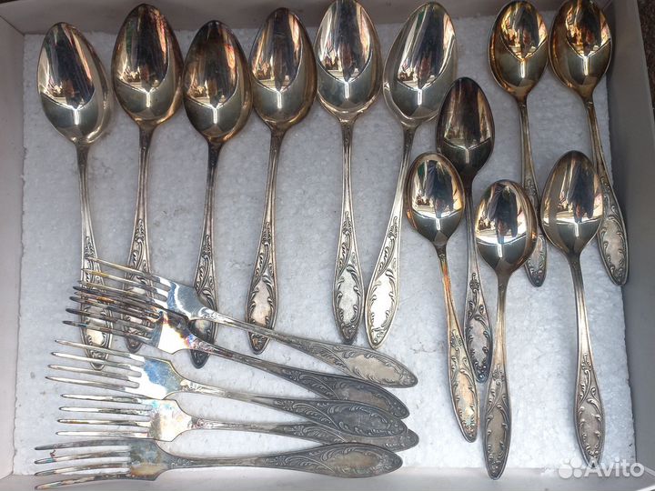 Ложки и вилки мельхиор СССР