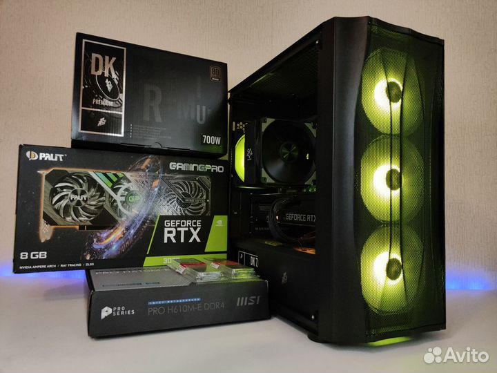 Игровой пк: RTX 3070 / i5 12400f / 700w