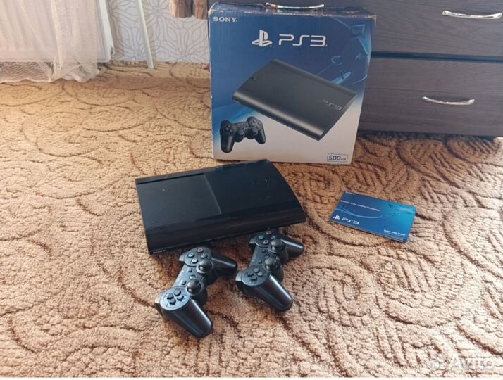 Sony playstation 3 super slim 500gb прошитая(ps3)