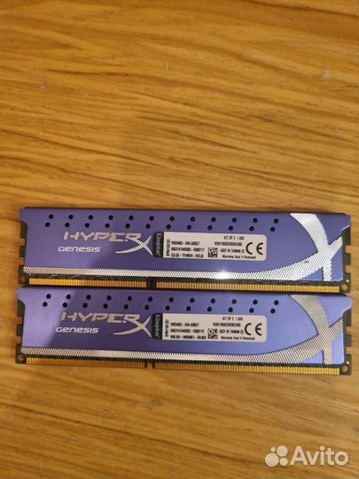 Hyperx genesis комплект 8gb ddr3