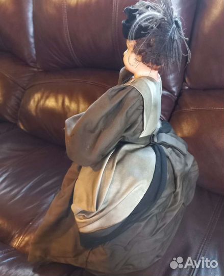 Антикварная кукла чайница целлулоид СССР