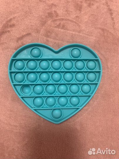Голубой поп ит сердечко