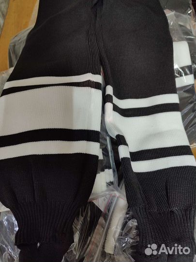 Рейтузы хоккейные чёрно-белые