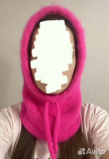 Капор и варежки из пуха норки